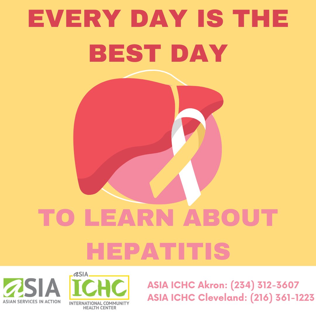 ASIAOHIO: Although #WorldHepatitisDay was 7/28, it's not too late to l...