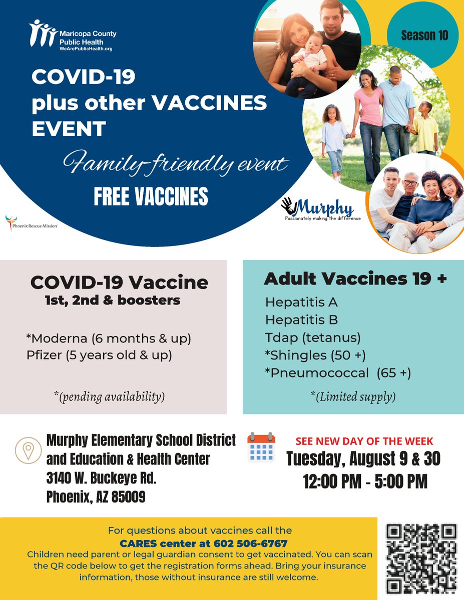 Maricopahealth: We're offering FREE #COVID19 vaccines and other adult ...