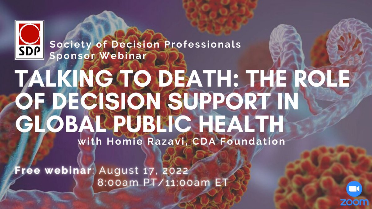 decisionpros: Don't forget to register! 

This webinar on August 17 @ ...