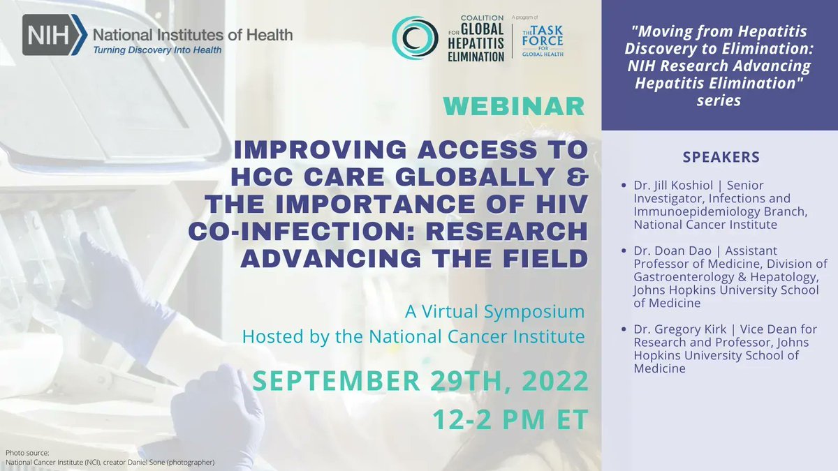 GlobalHep: TWO WEEKS AWAY 

Webinar: "Improving access to HCC care g...