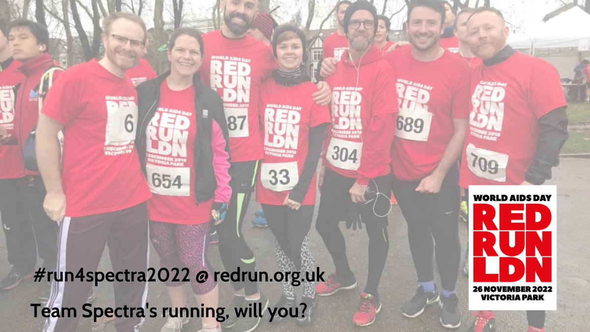 Spectra_London: Week tomorrow & Team #Run4Spectra2022 are all signed up...