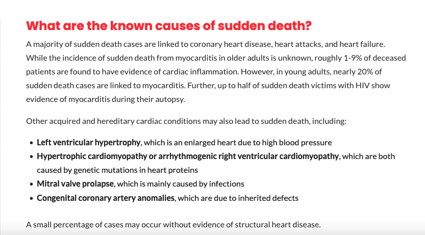 ssayssayssay: Another interesting cardiac death statistic related to the SC...