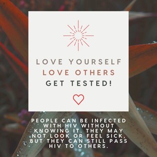 @SCOIncMB: LOVE YOURSELF, LOVE OTHERS: GET TESTED!

People can be infected ...