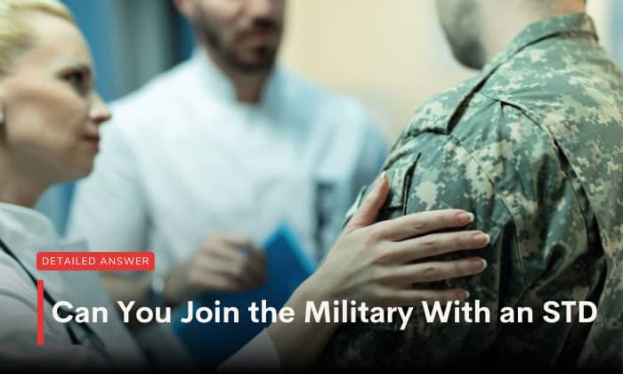 can you join the military with an std