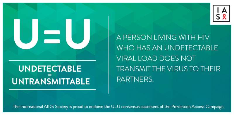 @Communicourt: @UNAIDS U=U means Undetectable equals Untransmittable. Peopl...